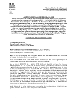 arrêté d’autorisation à pénétrer sur des terrains privés