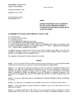 arrêté portant interdiction circulation RD tour eure-et-loir du 24 au 26042026