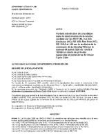 arrêté departemental course cycliste 4 Juillet